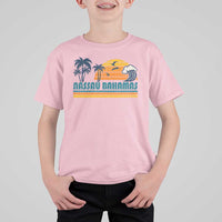 Vintage Nassau T Shirt For Kid Bahamas Vacation Beach Summer Retro Sunset - Wonder Print Shop