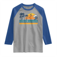 Vintage Nassau Raglan Shirt Bahamas Vacation Beach Summer Retro Sunset - Wonder Print Shop