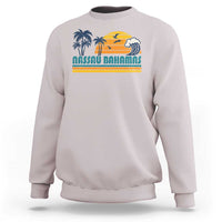 Vintage Nassau Sweatshirt Bahamas Vacation Beach Summer Retro Sunset - Wonder Print Shop