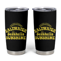 Saltwater Seashells Sunshine Tumbler Cup Beach Summer Vacation Vintage 70's Retro - Wonder Print Shop