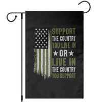 Social Justice Garden Flag Support The Country You Live In American Flag - Wonder Print Shop