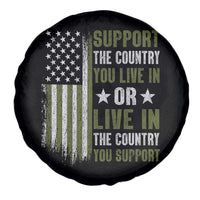 Social Justice Spare Tire Cover Support The Country You Live In American Flag - Wonder Print Shop