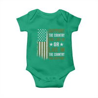 Social Justice Baby Onesie Support The Country You Live In American Flag - Wonder Print Shop