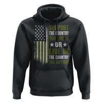 Social Justice Hoodie Support The Country You Live In American Flag - Wonder Print Shop