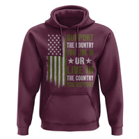 Social Justice Hoodie Support The Country You Live In American Flag - Wonder Print Shop