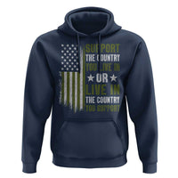 Social Justice Hoodie Support The Country You Live In American Flag - Wonder Print Shop