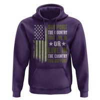 Social Justice Hoodie Support The Country You Live In American Flag - Wonder Print Shop