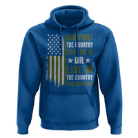 Social Justice Hoodie Support The Country You Live In American Flag - Wonder Print Shop