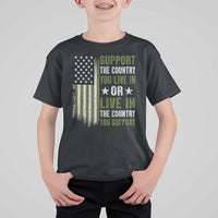 Social Justice T Shirt For Kid Support The Country You Live In American Flag - Wonder Print Shop