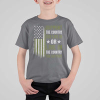 Social Justice T Shirt For Kid Support The Country You Live In American Flag - Wonder Print Shop