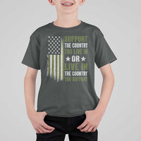 Social Justice T Shirt For Kid Support The Country You Live In American Flag - Wonder Print Shop