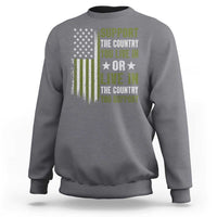 Social Justice Sweatshirt Support The Country You Live In American Flag - Wonder Print Shop