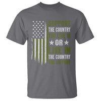 Social Justice T Shirt Support The Country You Live In American Flag - Wonder Print Shop