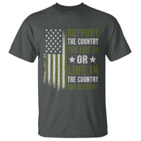 Social Justice T Shirt Support The Country You Live In American Flag - Wonder Print Shop