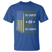 Social Justice T Shirt Support The Country You Live In American Flag - Wonder Print Shop