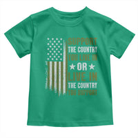 Social Justice Toddler T Shirt Support The Country You Live In American Flag - Wonder Print Shop