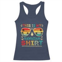 This Is My Hawaiian Racerback Tank Top Tropical Luau Costume Party Hawaii - Wonder Print Shop