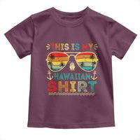 This Is My Hawaiian Toddler T Shirt Tropical Luau Costume Party Hawaii - Wonder Print Shop