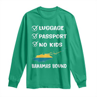 Bahamas Vacation Long Sleeve Shirt Funny Tropical Island Summer Travel - Wonder Print Shop