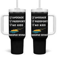 Bahamas Vacation Tumbler With Handle Funny Tropical Island Summer Travel - Wonder Print Shop