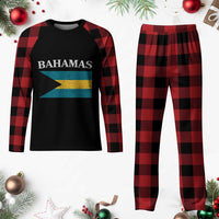 Bahamas Flag Plaid Pajama Set Retro Vintage Bahamian Gifts - Wonder Print Shop