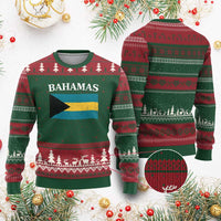 Bahamas Flag Ugly Christmas Sweater Retro Vintage Bahamian Gifts - Wonder Print Shop