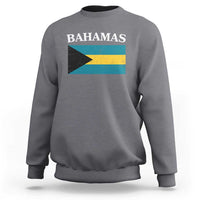 Bahamas Flag Sweatshirt Retro Vintage Bahamian Gifts - Wonder Print Shop
