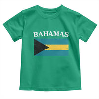 Bahamas Flag Toddler T Shirt Retro Vintage Bahamian Gifts - Wonder Print Shop