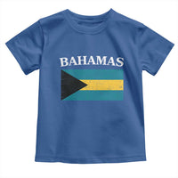 Bahamas Flag Toddler T Shirt Retro Vintage Bahamian Gifts - Wonder Print Shop