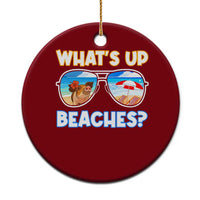 Bahamas Swimming Pigs Ceramic Ornament Pig Swim Caribbean Beach Summer Vacation - Wonder Print Shop