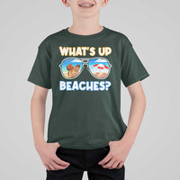 Bahamas Swimming Pigs T Shirt For Kid Pig Swim Caribbean Beach Summer Vacation - Wonder Print Shop