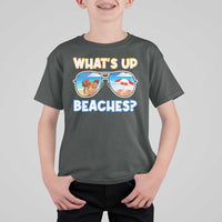Bahamas Swimming Pigs T Shirt For Kid Pig Swim Caribbean Beach Summer Vacation - Wonder Print Shop