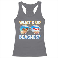 Bahamas Swimming Pigs Racerback Tank Top Pig Swim Caribbean Beach Summer Vacation - Wonder Print Shop