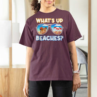 Bahamas Swimming Pigs T Shirt For Women Pig Swim Caribbean Beach Summer Vacation - Wonder Print Shop