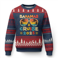 Bahamas Cruise Ugly Christmas Sweater Cruisin Together Matching Family Cruise 2025 - Wonder Print Shop