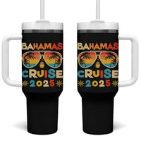 Bahamas Cruise Tumbler With Handle Cruisin Together Matching Family Cruise 2025 - Wonder Print Shop
