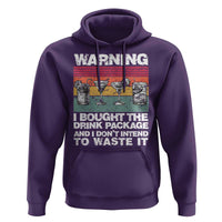 Funny Cruise Hoodie Warning I Bought The Drink Package Retro Vintage - Wonder Print Shop