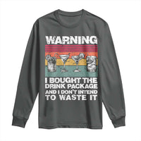 Funny Cruise Long Sleeve Shirt Warning I Bought The Drink Package Retro Vintage - Wonder Print Shop
