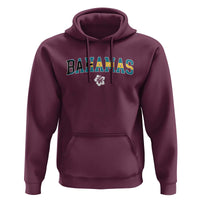 Bahamas Flag Hoodie Caribbean Hibiscus Flower Beach Summer Vacation - Wonder Print Shop