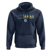 Bahamas Flag Hoodie Caribbean Hibiscus Flower Beach Summer Vacation - Wonder Print Shop