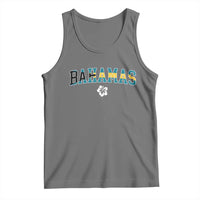 Bahamas Flag Tank Top Caribbean Hibiscus Flower Beach Summer Vacation - Wonder Print Shop