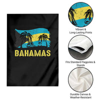 Bahamas Flag Garden Flag Tropical Island Palm Trees Bahamian Gifts - Wonder Print Shop