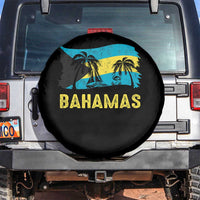 Bahamas Flag Spare Tire Cover Tropical Island Palm Trees Bahamian Gifts - Wonder Print Shop