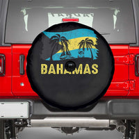 Bahamas Flag Spare Tire Cover Tropical Island Palm Trees Bahamian Gifts - Wonder Print Shop