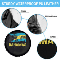 Bahamas Flag Spare Tire Cover Tropical Island Palm Trees Bahamian Gifts - Wonder Print Shop