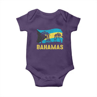 Bahamas Flag Baby Onesie Tropical Island Palm Trees Bahamian Gifts - Wonder Print Shop