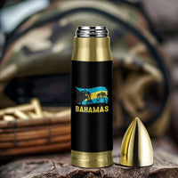 Bahamas Flag Bullet Tumbler Tropical Island Palm Trees Bahamian Gifts - Wonder Print Shop
