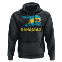 Bahamas Flag Hoodie Tropical Island Palm Trees Bahamian Gifts - Wonder Print Shop