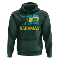 Bahamas Flag Hoodie Tropical Island Palm Trees Bahamian Gifts - Wonder Print Shop