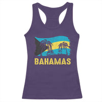 Bahamas Flag Racerback Tank Top Tropical Island Palm Trees Bahamian Gifts - Wonder Print Shop
